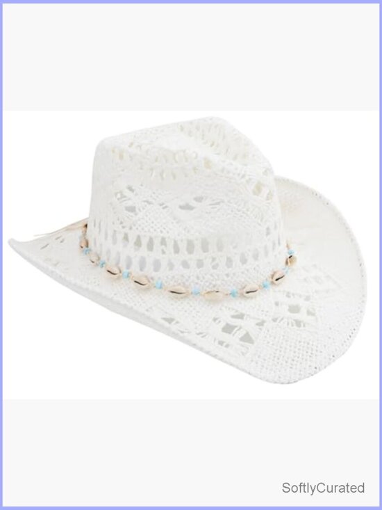 Unisex Straw Cowboy Hat with Shapeable Wide Brim - Sun Protection main image 7